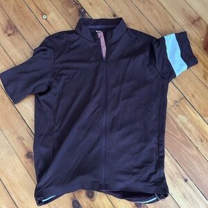 Rapha Classic Cycling Shirt Jersey xl mahogany white merino wool blend
